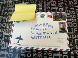(1 G 58) Letter Posted From USA To Australia During COVID-19 Crisis - Lettres & Documents