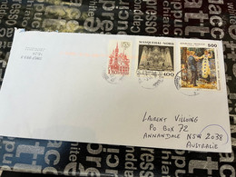 (1 G 58) Letter Posted From France To Australia During COVID-19 Crisis (2 Covers) - Covers & Documents