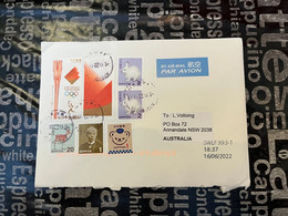 (1 G 58) Letter Posted From Japan To Australia During COVID-19 Crisis (with Japan Tokyo Olympic Stam[p + Others) - Covers & Documents
