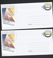 Australia 1995 Qantas 75th Anniversary Post Paid Aerogramme X 2 Unused - Aerogramme