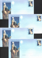 Australia 1996 Christmas Post Paid Aerogramme X 4 Unused - Aerogramme