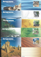 Australia 1997 National Parks Post Paid Aerogramme Set Of 5 Fine Unused - Luchtpostbladen