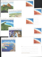 Australia 1993 Tourism Water Scenes Postage Paid Aerogramme Set Of 5 Fine Unused - Aerograms