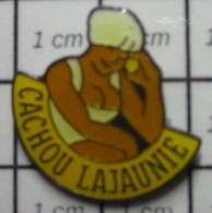 710F Pin's Pins / Beau Et Rare / THEME : ALIMENTATION / BLONDE  CACHOU LAJAUNIE REGLISSE - Alimentation