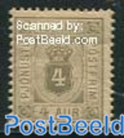 Iceland 1900 On Service 4A Grey, Unused (hinged) - Unclassified