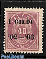Iceland 1902 40A, Perf. 14:13.5, Stamp Out Of Set, Mint NH - Unused Stamps