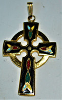 Jolie Pendentif Cara Croix Celtique 4 X 2.5 Cm - Pendentifs