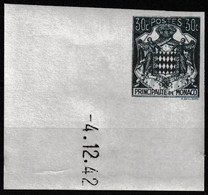 T.-P. Gommé Non Dentelé Neuf** - National Coat Of Arms Armoiries Nationales - N° 250 (Yvert Et Tellier) - Monaco 1943 - Nuevos