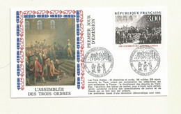 SOUVENIR FDC REVOLUTION FRANCAISE ASSEMBLEE DES 3 ORDRES VIZILLE. - Franse Revolutie