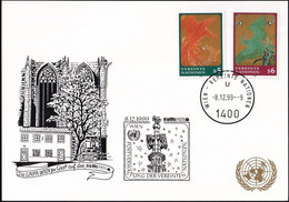 UNO WIEN 1999 Mi-Nr. 207 WEISSE KARTE - NUMIPHIL WIEN 08.12.1999 - Lettres & Documents