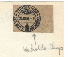 Stempel Tiegenhof Freie Stadt Danzig 23.10.1938 - Der Gute Machandel [vgl. Wacholderschnaps Stobbe] - Other & Unclassified