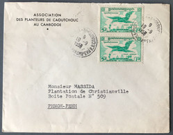 Cambodge Divers Poste Aérienne Sur Enveloppe - TAD Phnom Penh 19.9.1958 - (A1377) - Cambodge