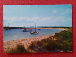 POSTAL POST CARD ISLAS BALEARES BALEARIC ISLANDS FORMENTERA PLAYA DEL ESPALMADOR, BEACH PLAGE BARCOS BOATS....SPAIN VER. - Formentera