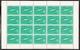 Japan 1966 Fish Mi#914 Mint Never Hinged Sheet - Ungebraucht