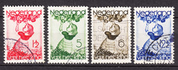 Netherlands 1935 Children Mi#287-290 Used - Used Stamps