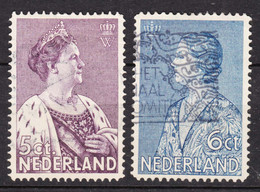 Netherlands 1934 Mi#272-273 Used - Oblitérés