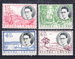 Ruanda-Urundi 1955 Mi#152-155 Mint Hinged - Nuevos