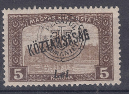 Romania Overprint On Hungary Stamps Occupation Transylvania 1919 Mi#60 Mint Hinged - Transylvania
