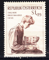 Austria 1955 Stamp Day, Tag Der Briefmarke Mi#1023 Mint Hinged - Neufs