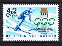 Austria 1984 Winter Olympic Games For Invalid People Mi#1765 Mint Never Hinged - Ongebruikt