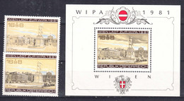 Austria 1979,1980,1981 WIPA Mi#1629,1662 And Block 5 Mint Never Hinged - Ungebraucht