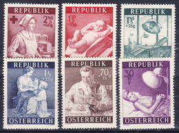 Austria 1954 Mi#999-1004 Mint Hinged - Ungebraucht