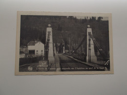 AYWAILLE: L'entrée De L'ancien Pont Suspendu Sur L'Amblève - Aywaille