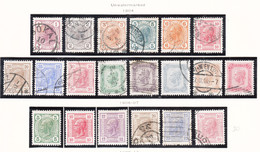 Austria 1904/1906/1907 Mi#105-118, 133-138 Used/mint Hinged - Used Stamps