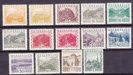 Austria 1929 Big Landscapes Mi#498-511 Mint Hinged - Neufs