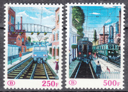 Belgium, Railway 1985 Mi#383-384 Mint Never Hinged - Other & Unclassified