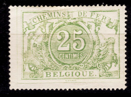 Belgium Railway 1882/1891 Mi#10 B Mint Hinged - Ungebraucht