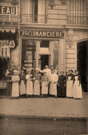 Paris * Carte Photo * Cachet Jouffroy , Devanture Commerce Magasin A LA FINANCIERE Glaces Pâtisserie à La Financière - Sonstige & Ohne Zuordnung