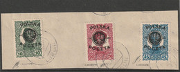 E 425) Polen 1918 Mi# 17-19 (Überdruck Österreich - Ungarische Feldpost) O: Stempel Lublin - Neufs