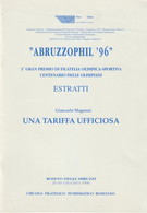 21-sc.2-Collezionismo-filatelia-Giancarlo Magnoni-Una Tariffa Ufficiosa-Abbruzzophil '96 - Collections