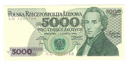 *polen 5000 Zlotych 1982  150a   Unc - Pologne