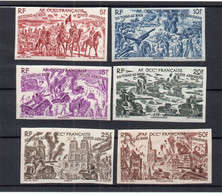 !!! AOF, SERIE PA TCHAD AU RHIN N°5/10 NON DENTELEE NEUVE ** - Unused Stamps