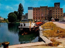 Nogent Sur Marne * Péniche Batellerie * Les Grands Moulins * Péniches Barge Chaland Moulin Minoterie - Nogent-sur-Seine