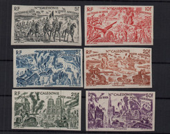 !!! NOUVELLE CALEDONIE, SERIE PA TCHAD AU RHIN N°55/60 NON DENTELEE NEUVE ** - Unused Stamps