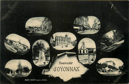 Oyonnax * Souvenir De La Commune * Cpa Multivues - Oyonnax