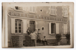 SAINT DENIS DE JOUHET. HOTEL BRUNET-THOMAS. RUE DE LA POSTE . CARTE PHOTO - Other & Unclassified
