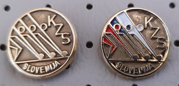 SLOVENIA Nine-pin Bowling Federation KZS  Pins Badge - Bowling