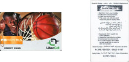 Recharge GSM - Liban - LibanCell - Basketball, Exp.30/09/2001 - Líbano