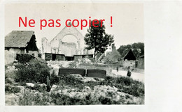PHOTO ALLEMANDE - LES RUINES DE L'EGLISE DE FREMICOURT PRES DE BANCOURT - BAPAUME PAS DE CALAIS - GUERRE 1914 1918 - 1914-18