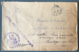 France WW1 - Griffe HOPITAL MIXTE De St-GERMAIN-en-LAYE Sur Enveloppe 17.1.1916 - (A1080) - WW I
