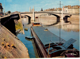 Chalon Sur Saône * Le Pont St Laurent * Péniche Batellerie - Chalon Sur Saone