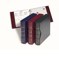 Ringbinder NUMIS, In Classic Design With Slipcase, Blue - Formato Grande, Sfondo Nero