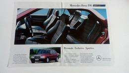 Mercedes 190 Sportline - Publicité De 1989 - Autres
