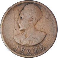 Monnaie, Éthiopie, Haile Selassie I, 5 Cents, Amist Santeem, 1944, TB, Cuivre - Aethiopien