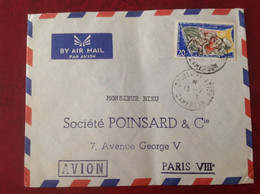 Comptoirs Réunis Du Cameroun , Douala Aviation, Société Poinsard 1953 - Lettres & Documents