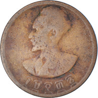 Monnaie, Éthiopie, Haile Selassie I, 5 Cents, Amist Santeem, 1944, B+, Cuivre - Ethiopia